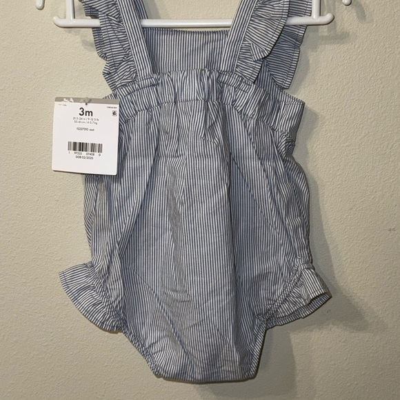 Carter's Navy Striped Bodysuit - Picture 2 of 6